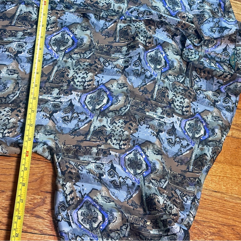 Vintage An Na Fashion Blouse Tunic Shirt Geometric Womens Size 1X - Picture 4 of 5